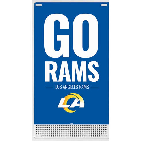 NFL Los Angeles Rams Team Motto Xbox Series S Console Skin